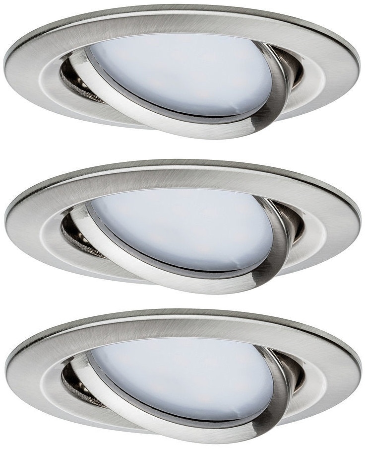 Paulmann Premium lampada da incasso 3x6.8 W acciaio 93865