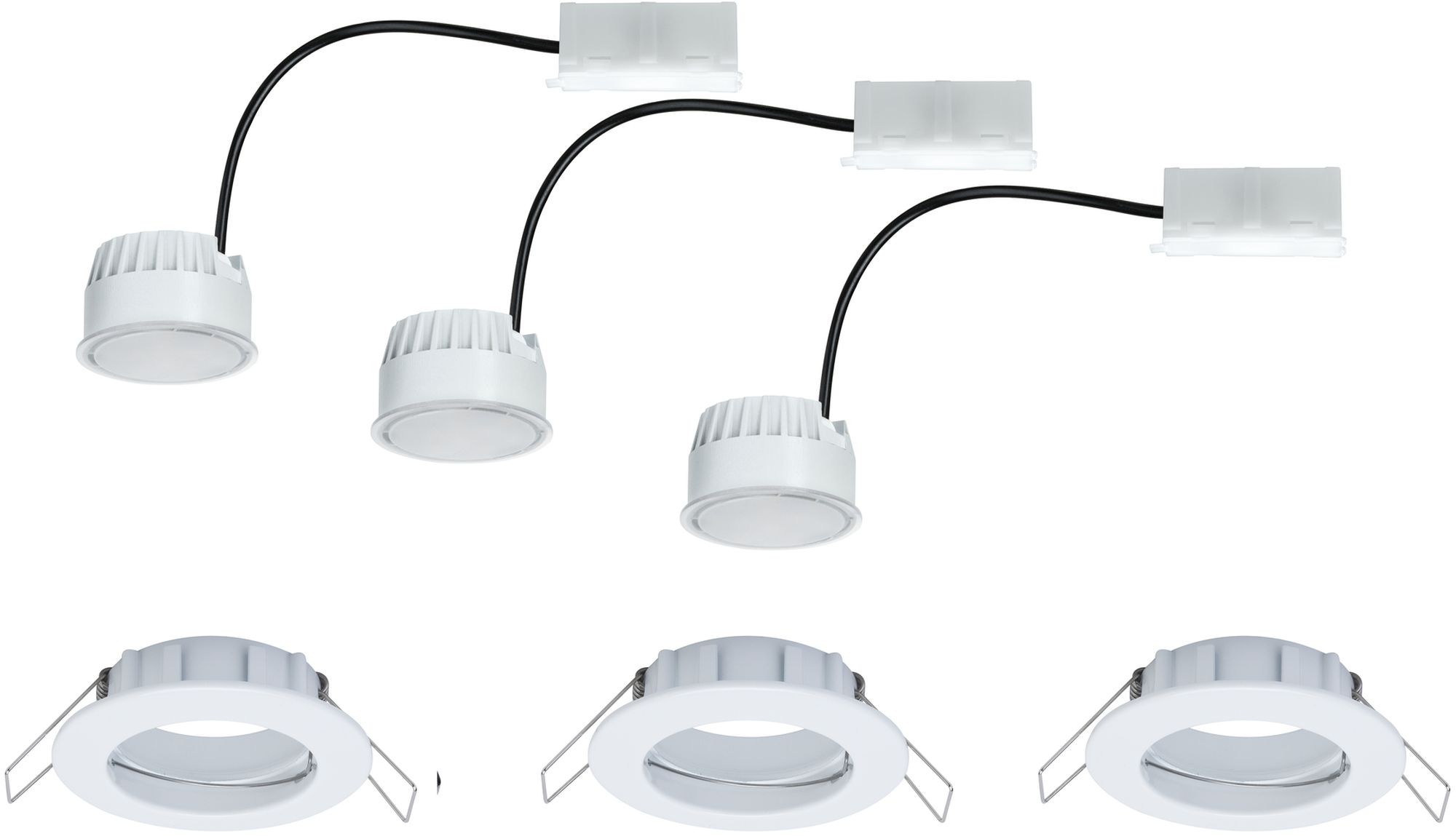 Paulmann LED lampada da incasso 3x6.8 W bianco-alluminio 93974