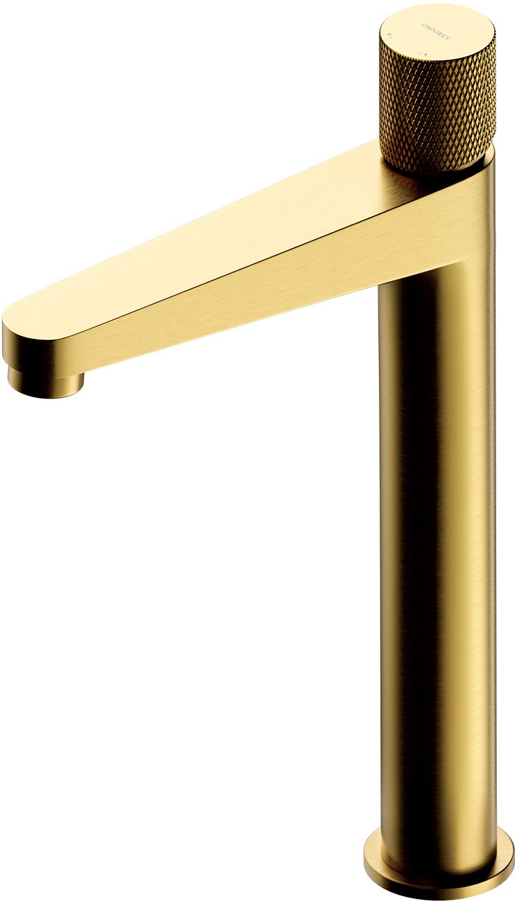 Omnires Contour rubinetto per lavabo verticale oro CT8012GLB
