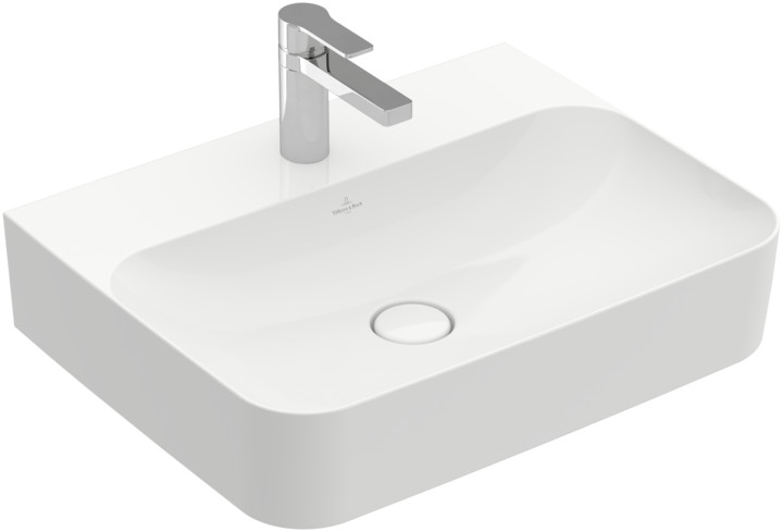 Villeroy & Boch Finion lavabo 60x47 cm rettangolare a parete-da mobile bianco 41686CR1