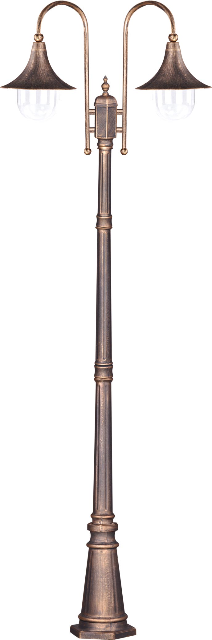 Kaja Boston lampada da terra per esterni 2x60 W nero-oro K-8127CZARNY/ZŁOTY