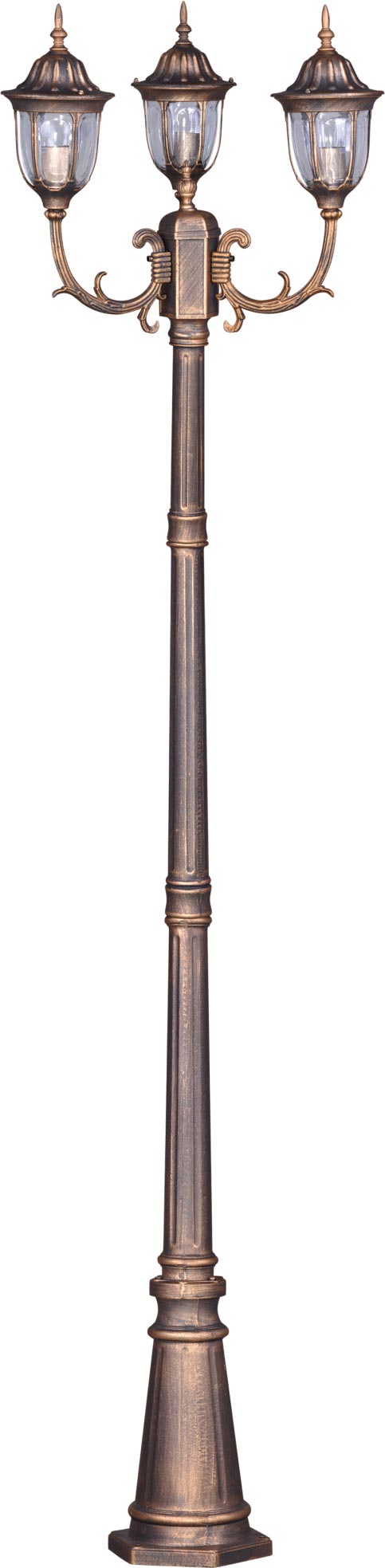 Kaja Vasco lampada da terra per esterni 3x60 W nero-oro K-7007A2/3NCZARNY/ZŁOTY