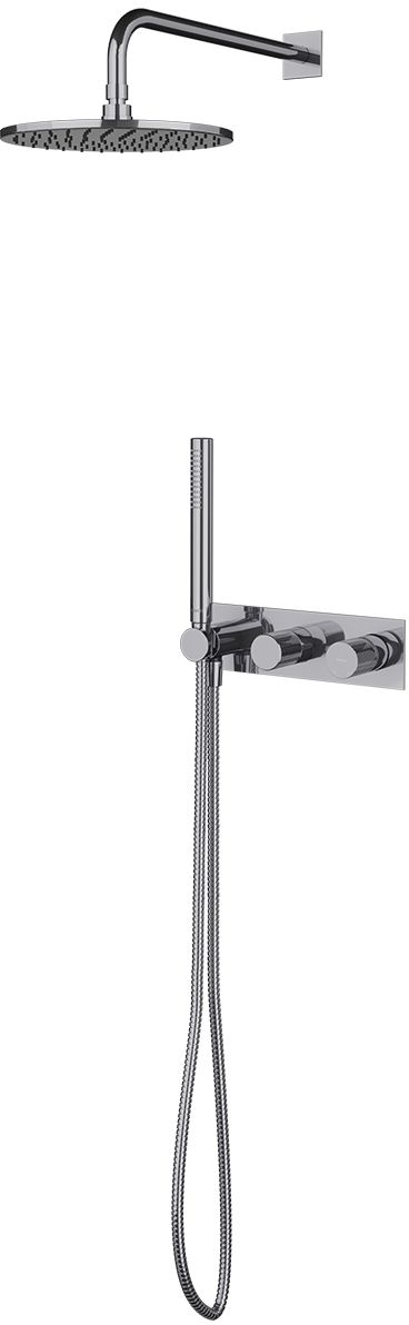 Omnires Contour set doccia da incasso con soffione cromo SYSCT10CR