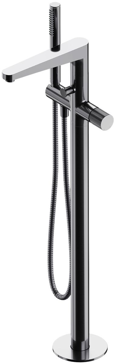 Omnires Contour rubinetto per vasca e doccia a terra cromo CT8033CR