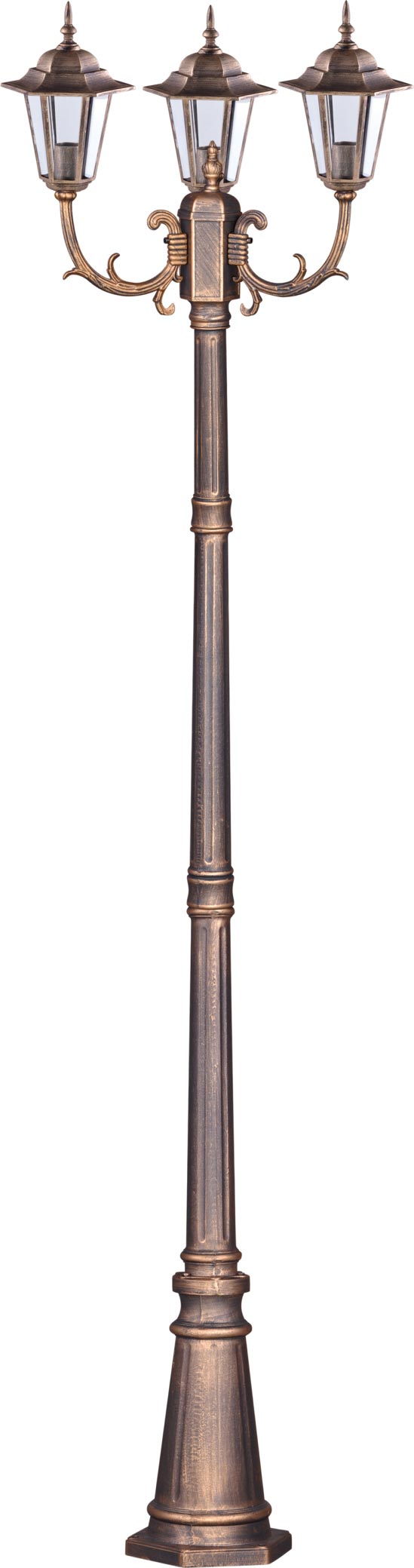 Kaja Standard lampada da terra per esterni 3x60 W nero-oro K-7009A2/3CZARNY/ZŁOTY