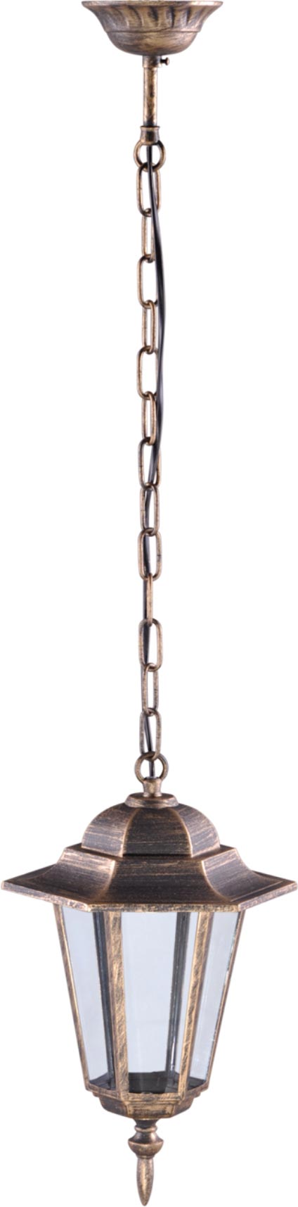 Kaja Standard lampada sospesa per esterni 1x60 W nero-oro K-5009HCZARNY/ZŁOTY