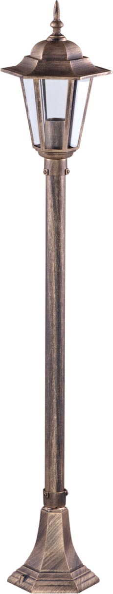 Kaja Standard lampada da terra per esterni 1x60 W nero-oro K-6009BCZARNY/ZŁOTY