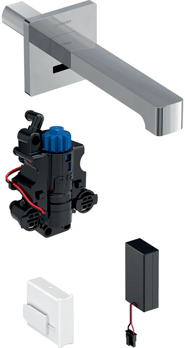 Geberit Brenta rubinetto per lavabo da incasso con termostato elettronico cromo 116.298.21.1