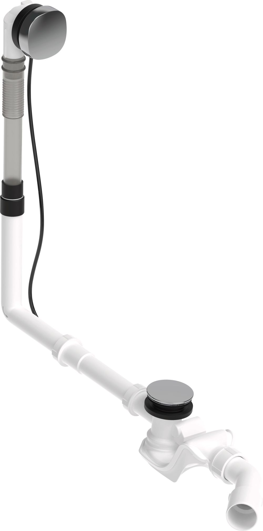 Duravit Quadroval sifone per vasca da bagno cromo 792216000001000