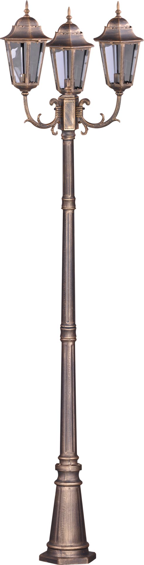Kaja Lozana lampada da terra per esterni 3x60 W nero-oro K-7006A2/3CZARNY/ZŁOTY