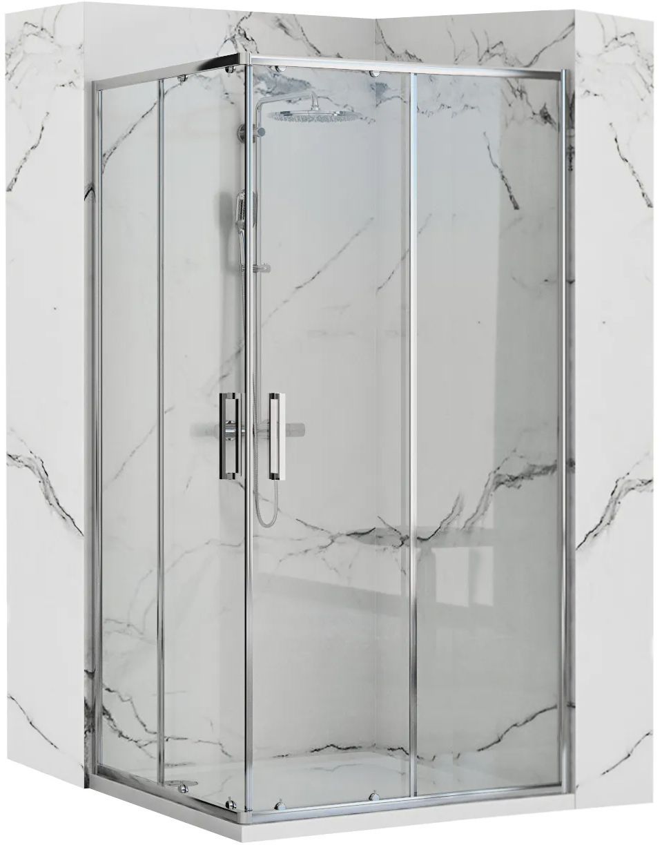 Rea Punto box doccia 80x80 cm quadrato cromo lucida/vetro trasparente REA-K0863