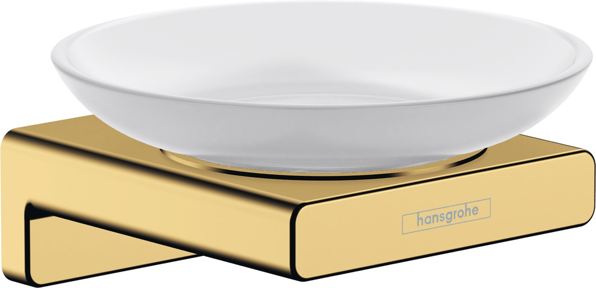 Hansgrohe AddStoris portasapone a parete bianco-oro 41746990