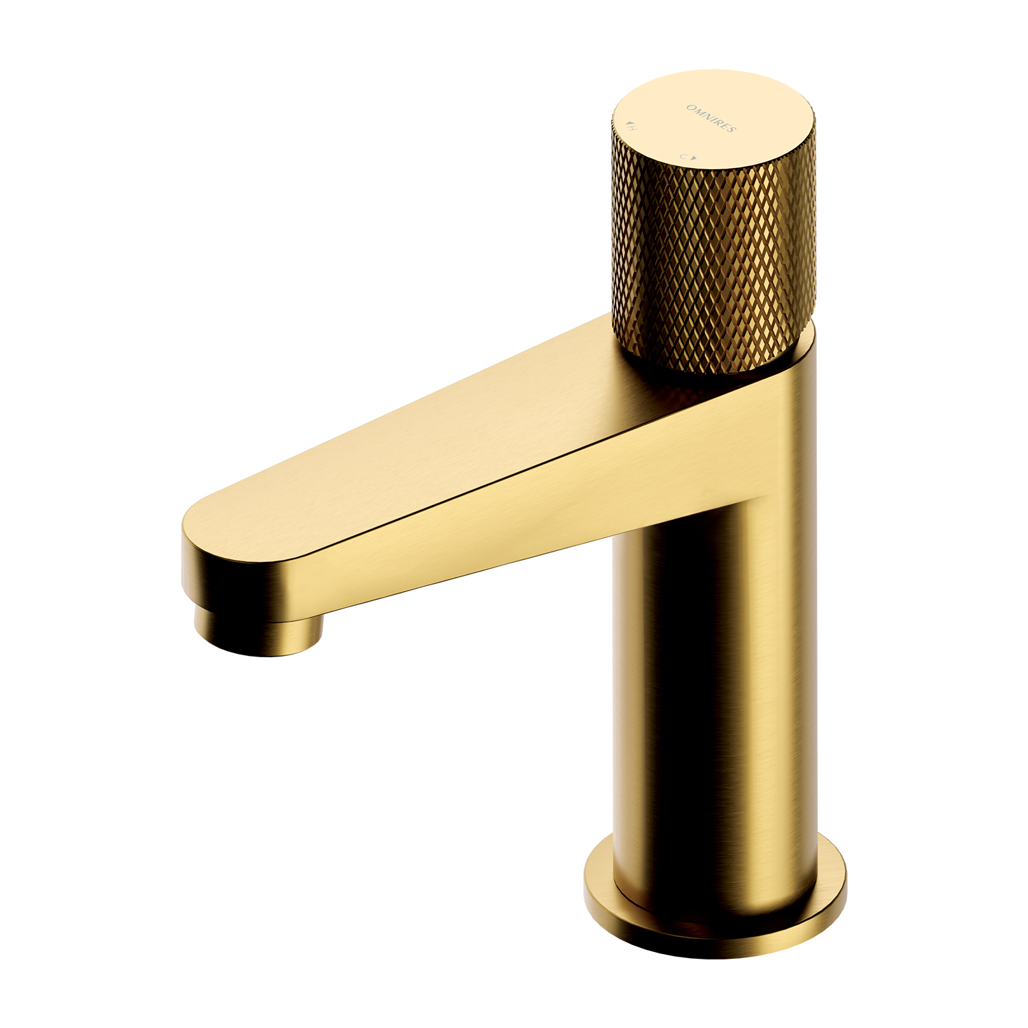 Omnires Contour rubinetto per lavabo verticale oro CT8010GLB