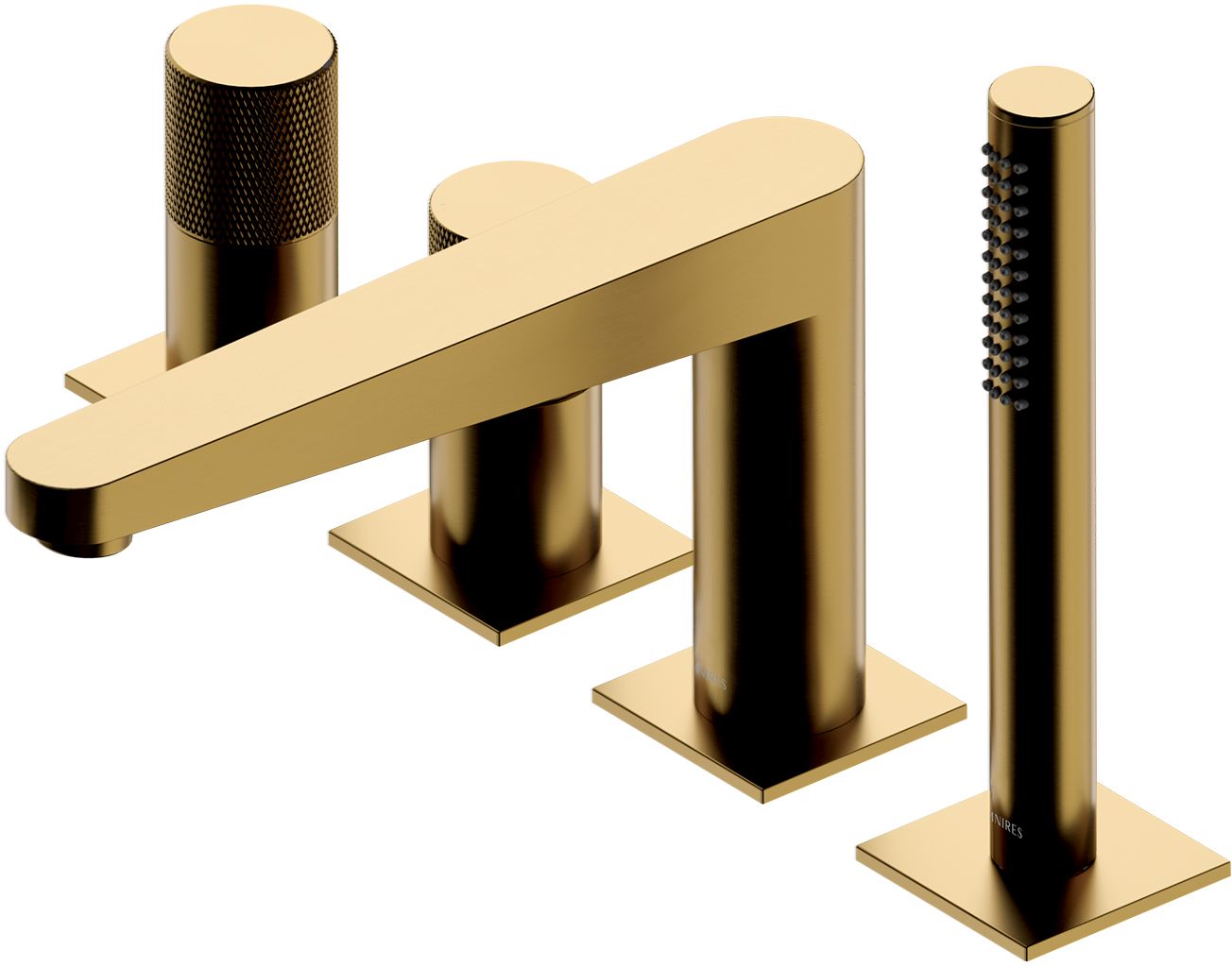 Omnires Contour rubinetto per vasca e doccia bordo vasca oro CT8032GLB