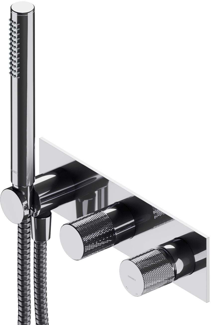 Omnires Contour rubinetto per vasca e doccia da incasso cromo CT8035/1CR