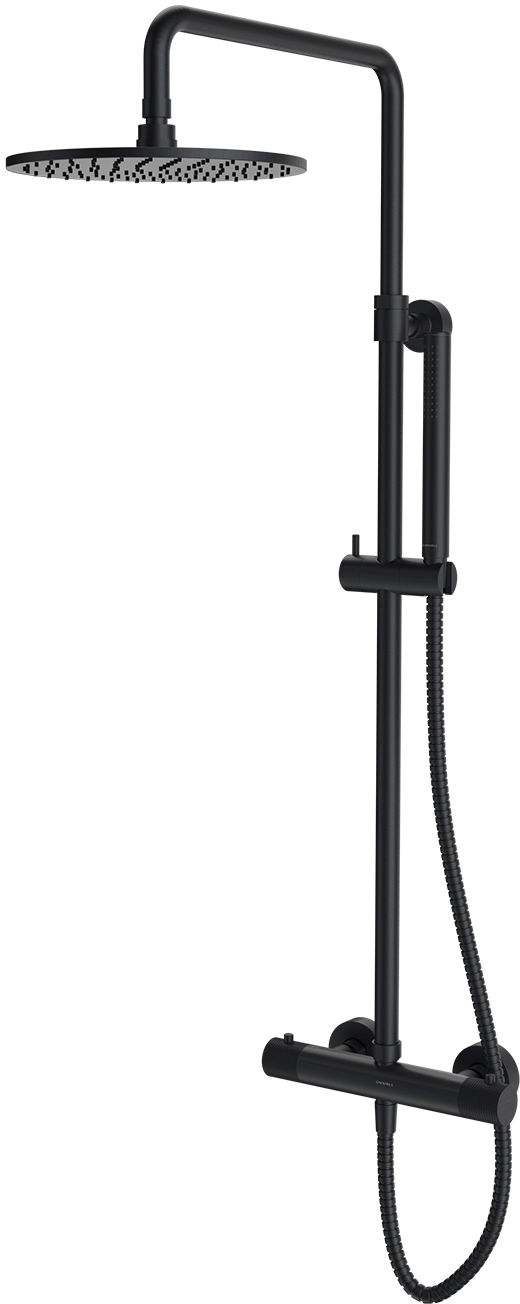 Omnires Contour set doccia a parete con termostato || CT8044AT