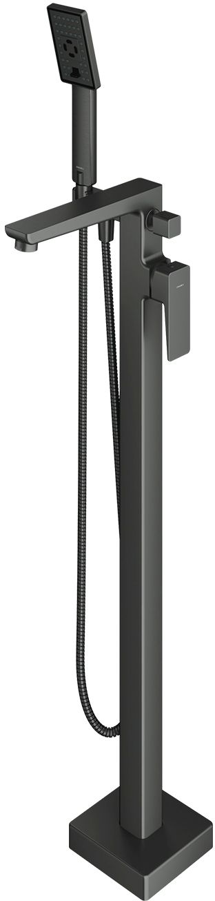 Omnires Parma rubinetto per vasca e doccia a terra grafite PM7433GR