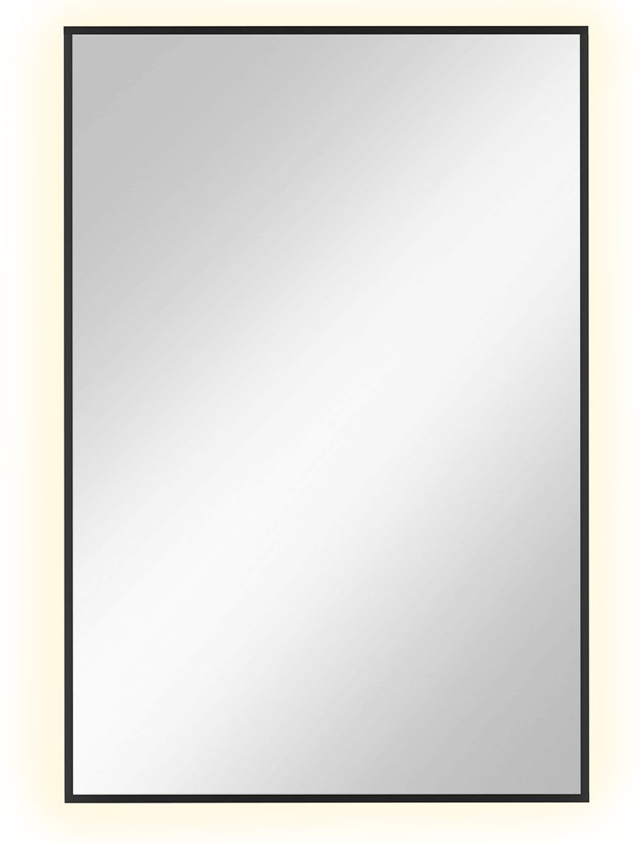 Baltica Design Tiny Border Straight specchio 60x90 cm rettangolare con illuminazione nero 5904107904641
