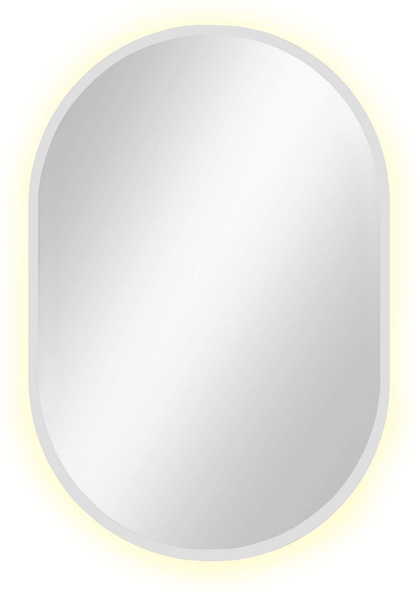 Baltica Design Tiny Border Pastille specchio 40x90 cm ovale con illuminazione bianco 5904107904719