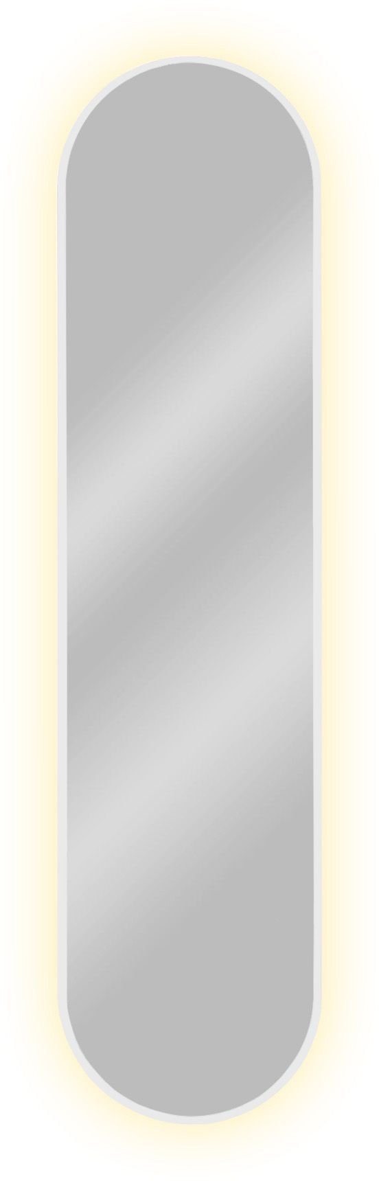 Baltica Design Tiny Border Pastille specchio 40x155 cm ovale con illuminazione bianco 5904107905600