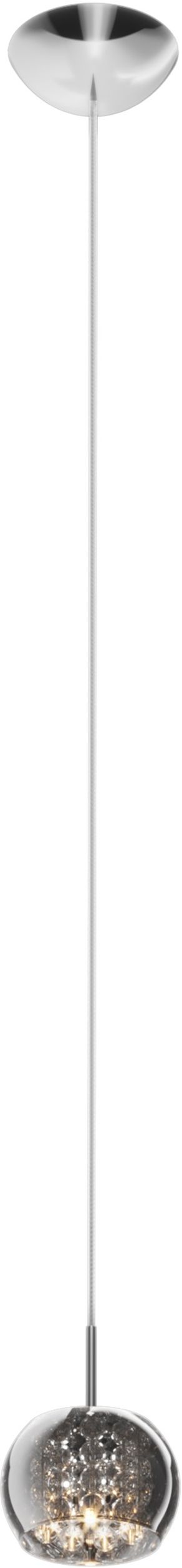 Zuma Line Crystal lampada sospesa 1x42 W cromo-fumé-cristallo P0076-01A-F4FZ