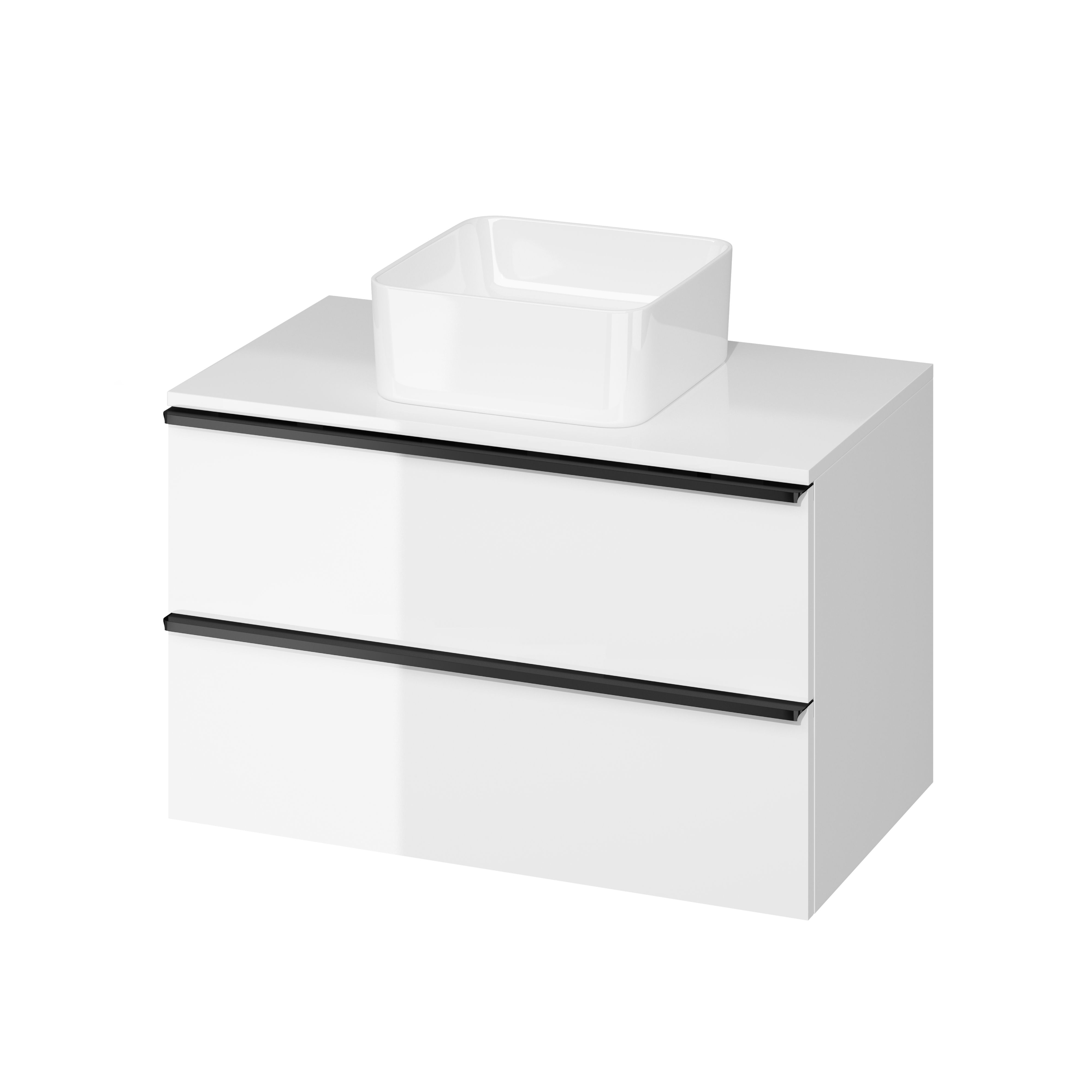 Cersanit Virgo armadietto con piano 80x46.9x49.9 cm sottolavabo sospeso bianco S522-027