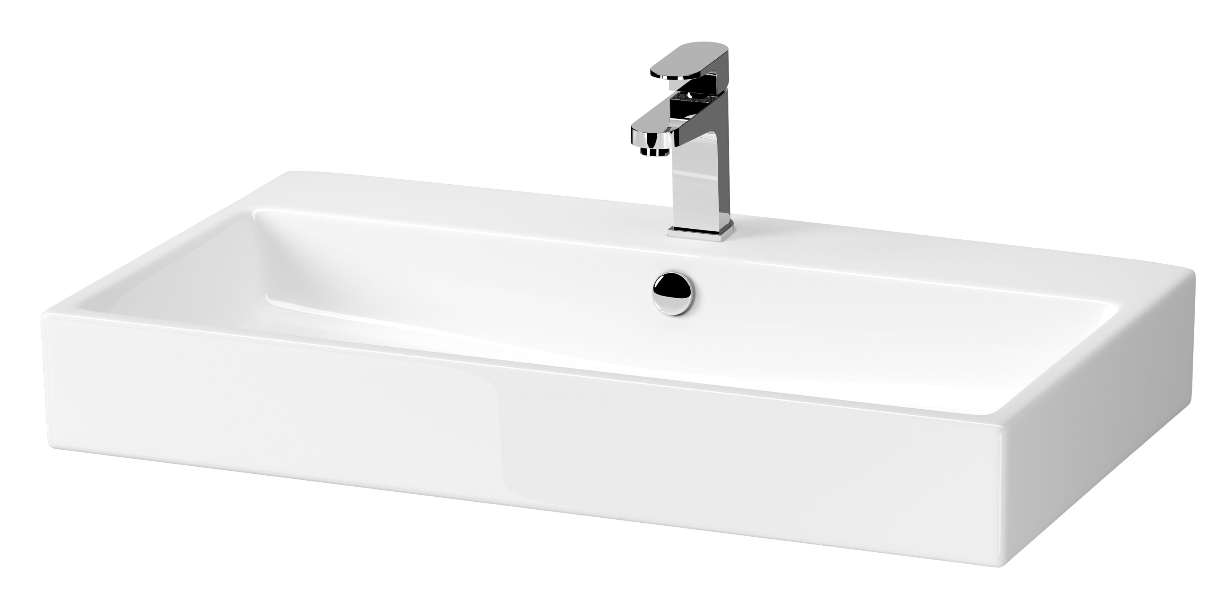 Cersanit Virgo lavabo 81x46.5 cm rettangolare da mobile bianco K118-002