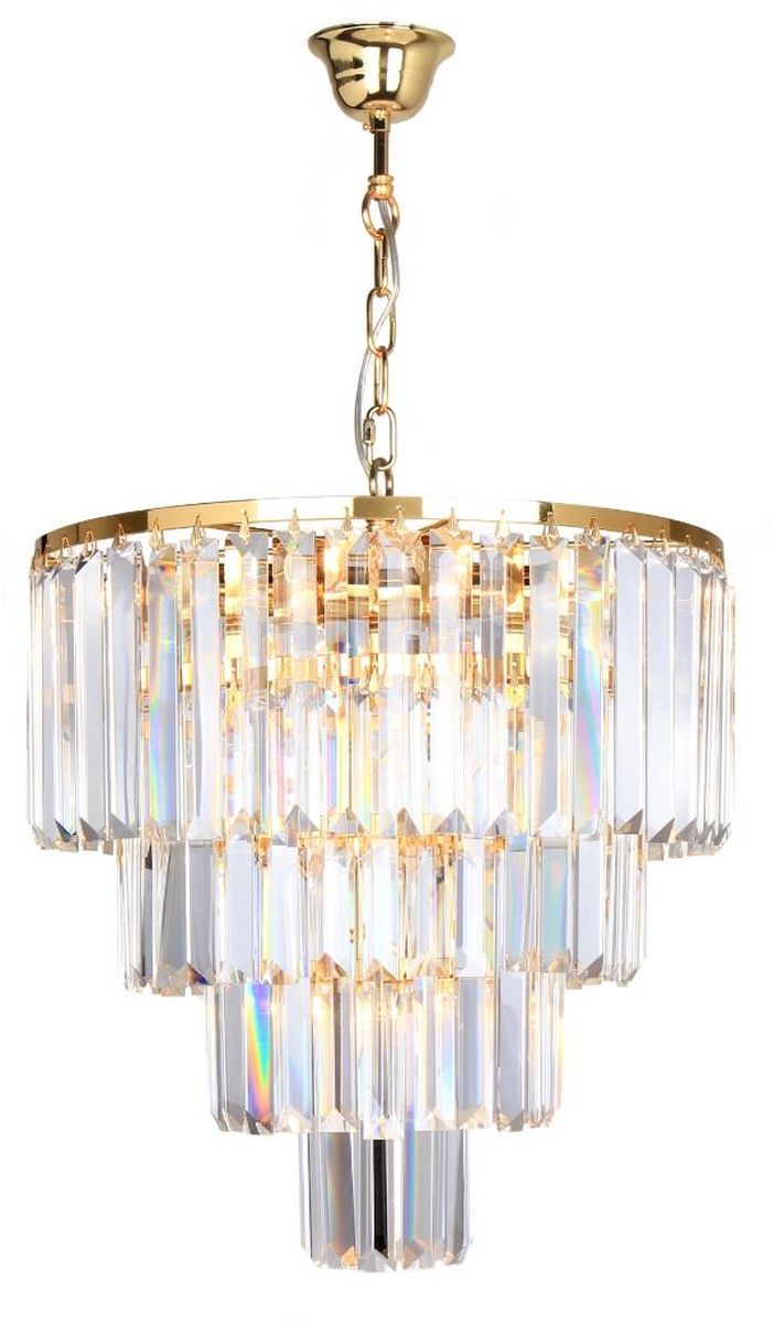 Zuma Line Amedeo lampada sospesa 5x40 W oro-cristallo 17106/4+1-GLD