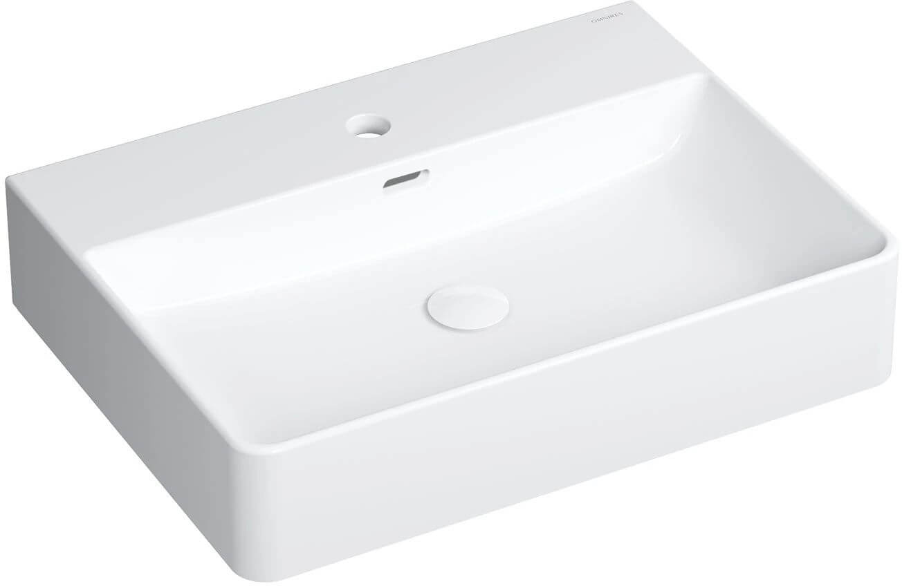 Omnires Garland lavabo 60x43 cm rettangolare da appoggio bianco lucida GARLAND600BP
