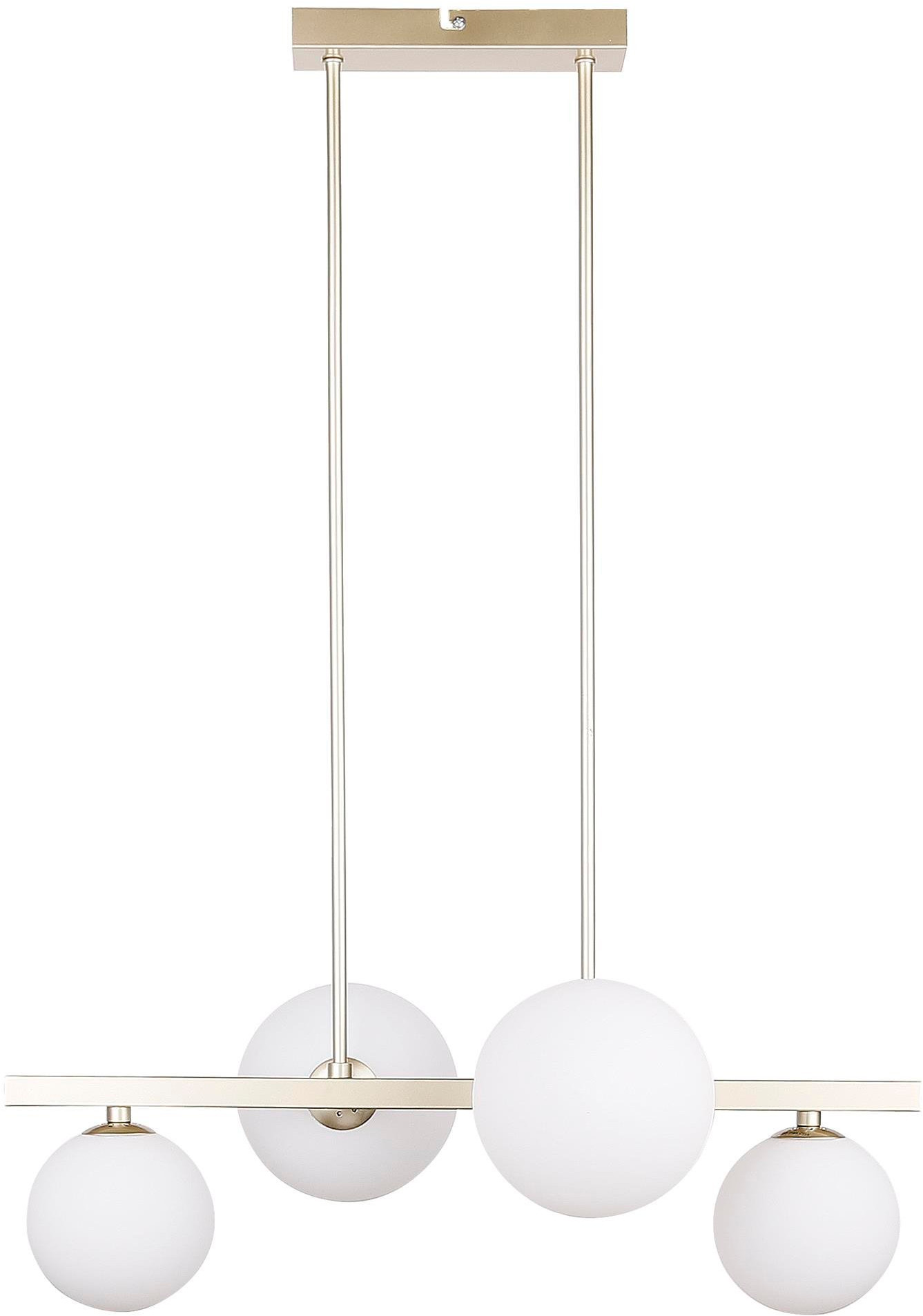 Candellux Kama lampada da soffitto 4x28 W bianco-ottone 34-73426