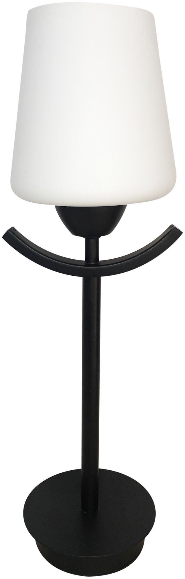 Candellux Londyn lampada da tavolo 1x60 W bianco-nero 41-38852