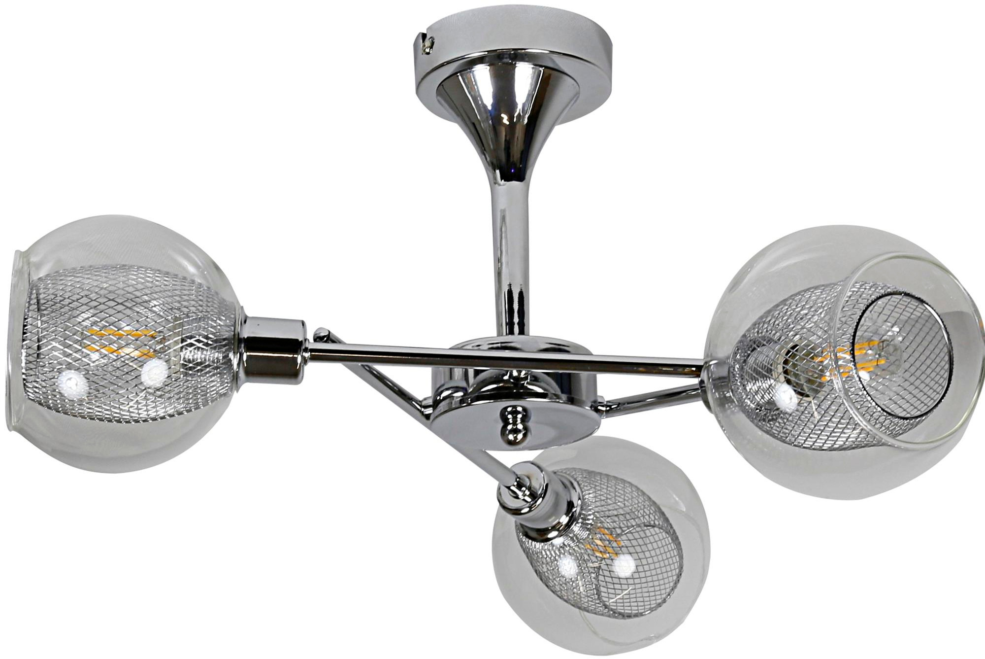 Candellux Ozzo lampada da soffitto 3x40 W cromo 33-72214