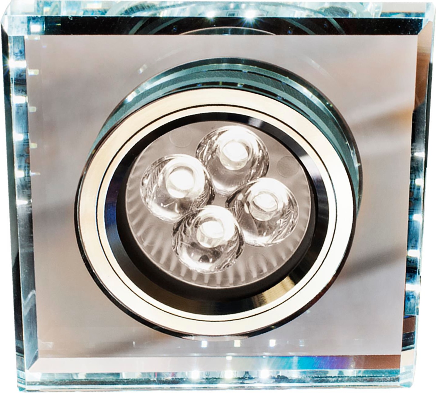 Candellux lampada da incasso 1x50 W cromo-trasparente 2226927
