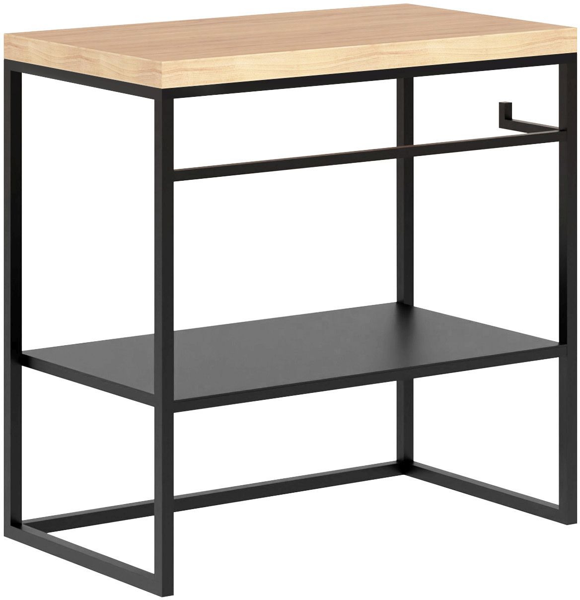 Baltica Design Linn consolle 75x43x75 cm nero-rovere 5904107906287