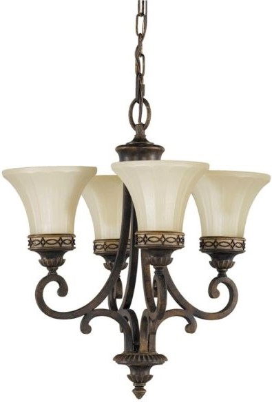 Elstead Lighting Drawing Room lampada sospesa 4x100 W marrone-beige FE-DRAWING-ROOM4