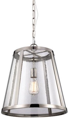 Elstead Lighting Harrow lampada sospesa 1x75 W nichel FE-HARROW-P-M