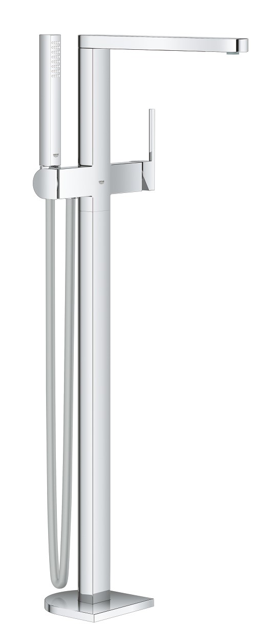 Grohe Plus rubinetto per vasca e doccia a terra StarLight Chrome 23846003