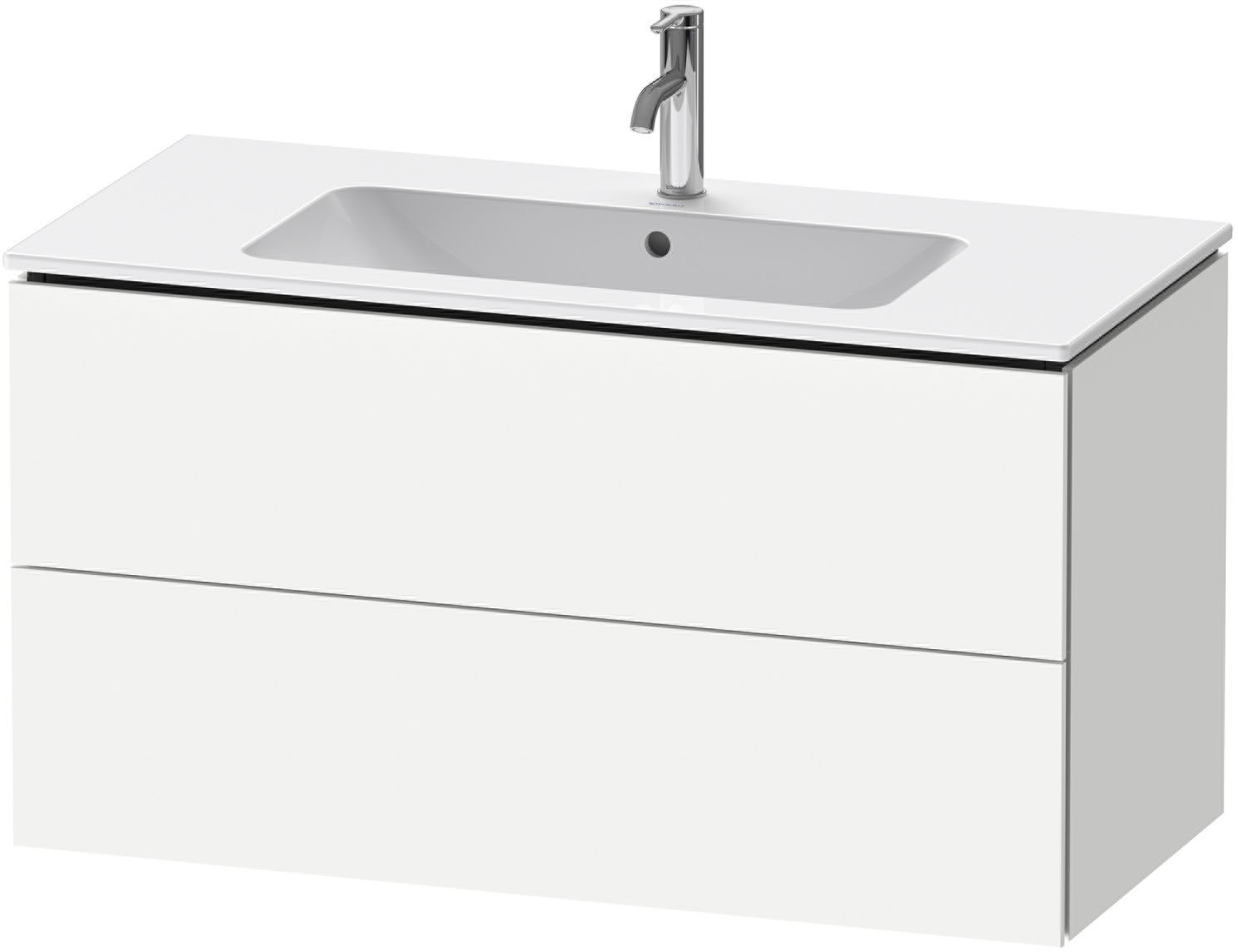 Duravit L-Cube armadietto 102x48.1x55 cm sottolavabo sospeso bianco LC624201818