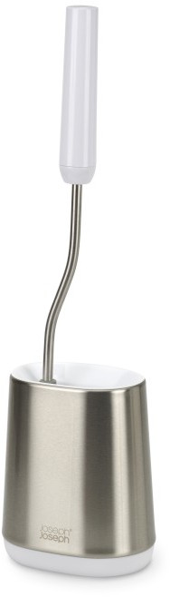 Joseph Joseph Flex Lite scopino wc appoggiato bianco-argento 70561