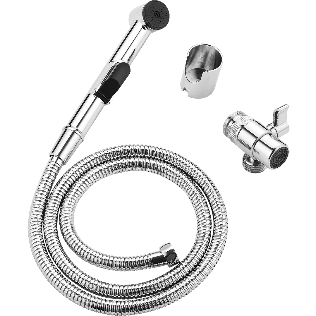 Laveo Fen set doccetta bidet a parete cromo NAF01PD