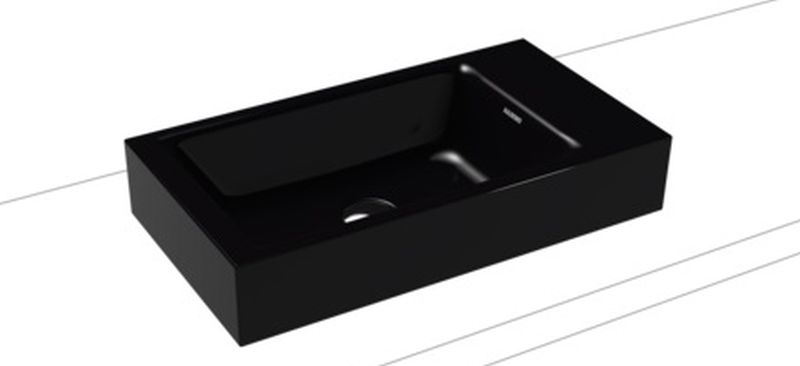 Kaldewei Puro lavabo 55x30 cm rettangolare da appoggio nero 906906013701