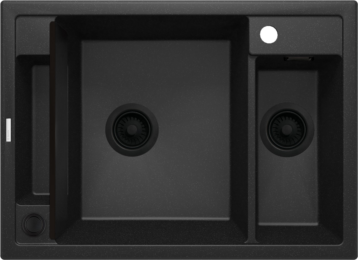 Deante Magnetic lavello in granito 69x50 cm nero ZRM_G503