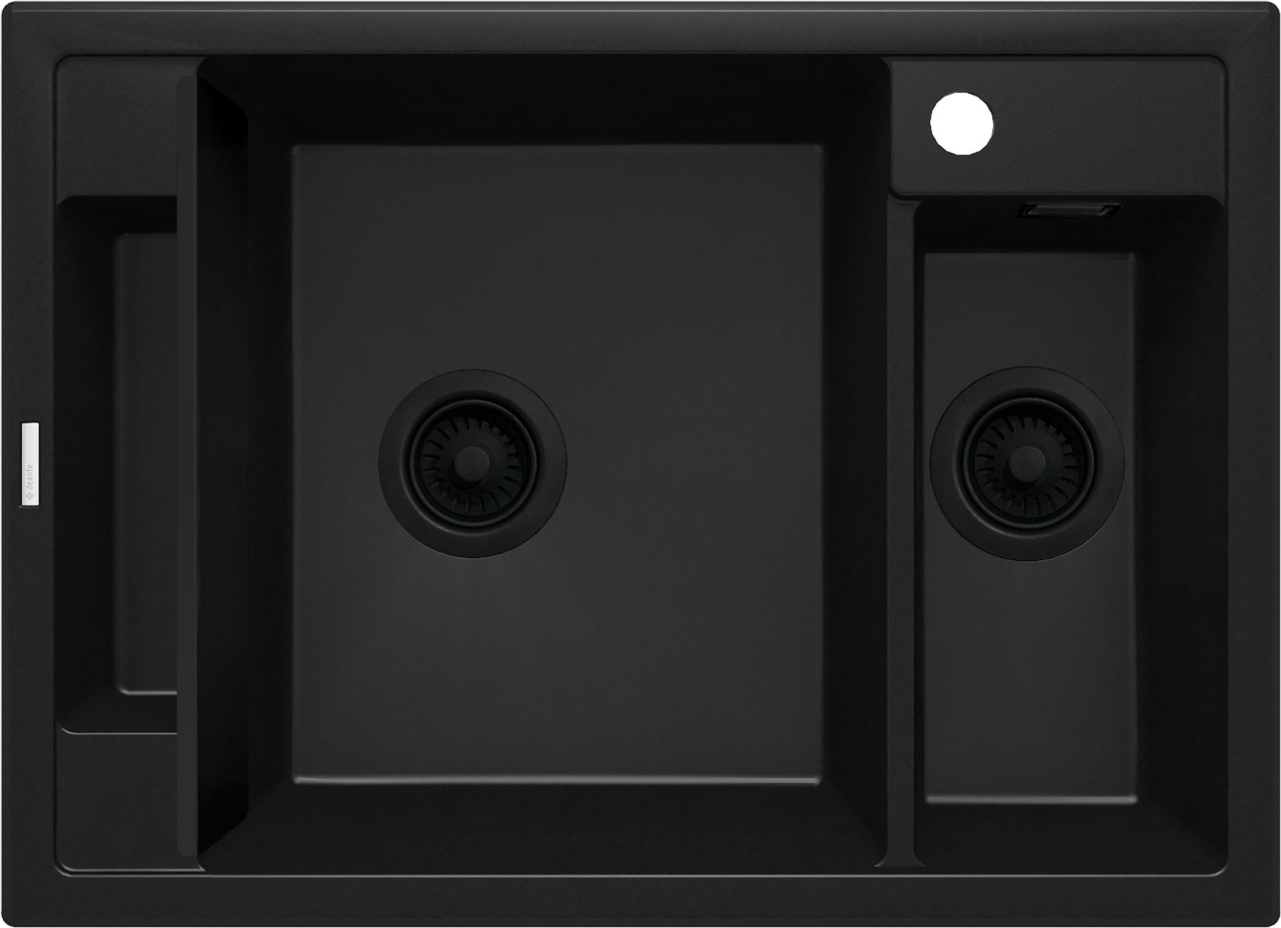 Deante Magnetic lavello in granito 69x50 cm nero ZRM_N503