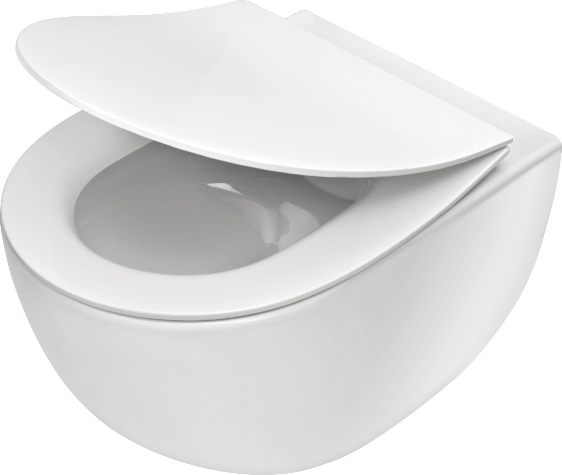 Deante Peonia vaso wc con copriwater a discesa lenta sospeso senza brida bianco lucida CDED6ZPW
