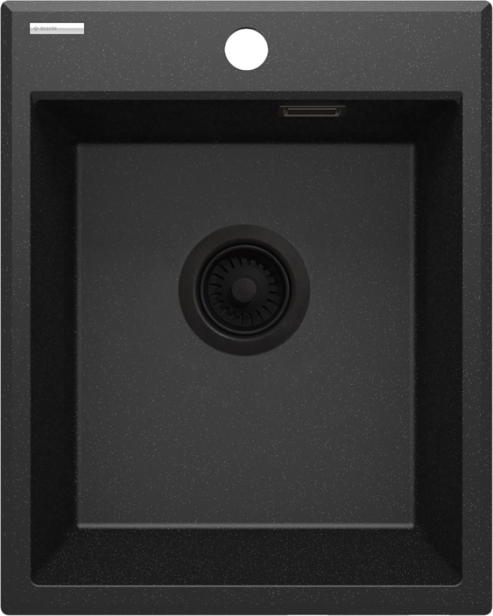 Deante Eridan lavello in granito 50x40 cm grigio/grafite/inox ZQE_G104