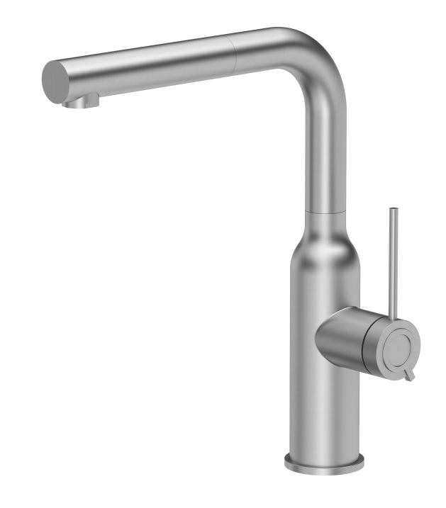 Quadron Angelina Q Line rubinetto da cucina verticale acciaio inossidabile 3573500_BS