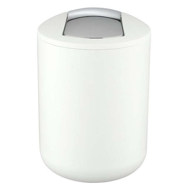 Wenko Brasil secchio della spazzatura 2 l cromo-bianco 21206100
