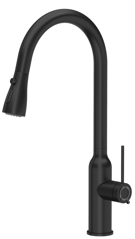 Quadron Jessica Q Line rubinetto da cucina verticale carbone 3573591_BLMQS