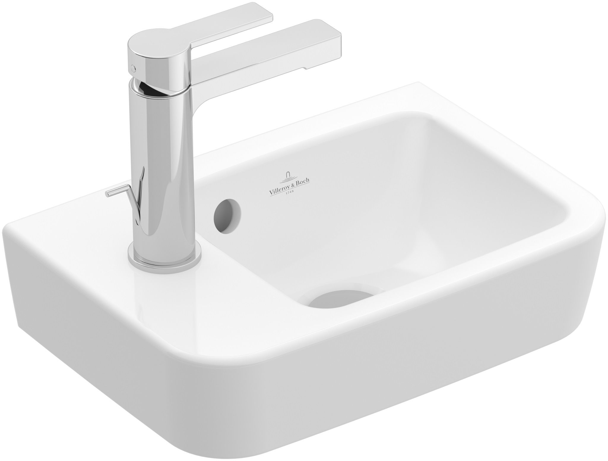 Villeroy & Boch O.Novo lavabo 36x25 cm rettangolare a parete bianco 434236T2