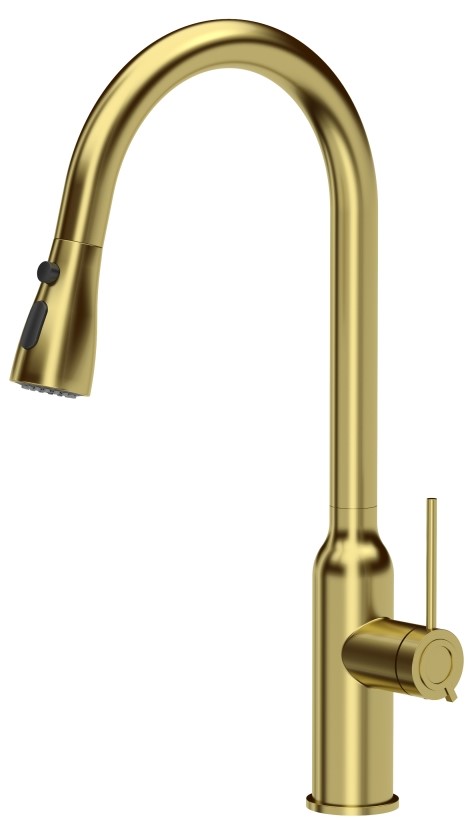 Quadron Jessica Q Line rubinetto da cucina verticale oro/oro antico 3573591_PVDG1